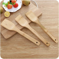 1Pc Natural Health Bamboo Wood Kitchen Slotted Spatula Spoon Mixing Holder Cooking Utensils Dinner Food Wok Shovels Turners
