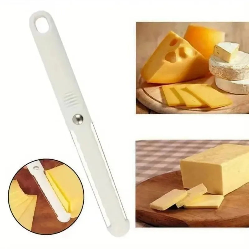 1PC Cheese Butter Slicer Peeler Cutter Tool Wire Thick Hard Soft Handle Plastic Cheese Knife Cooking Baking Tools