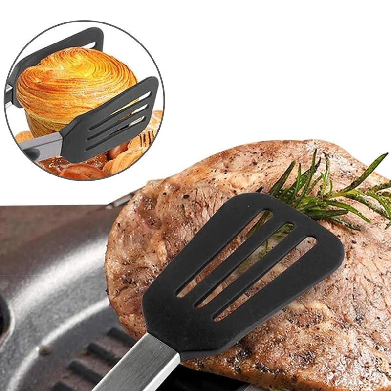 Kitchen Cooking Tongs Silicone BBQ Grilling Tong 9 Inch Salad Food Tongs Heat Resistant BBQ Tong Bread Serving Tong Kitchen Tool