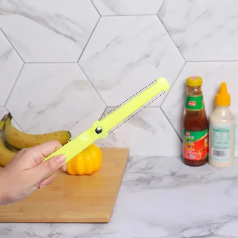 1PC Cheese Butter Slicer Peeler Cutter Tool Wire Thick Hard Soft Handle Plastic Cheese Knife Cooking Baking Tools