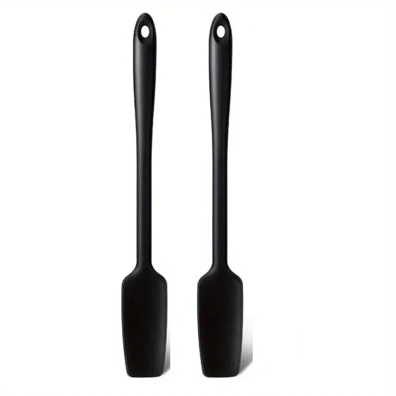 Long Handle Silicone Spatula for Kitchen, Jar Scraper Spatula, Non-Stick Rubber Scraper, Smoothies, Blenders Cooking Baking