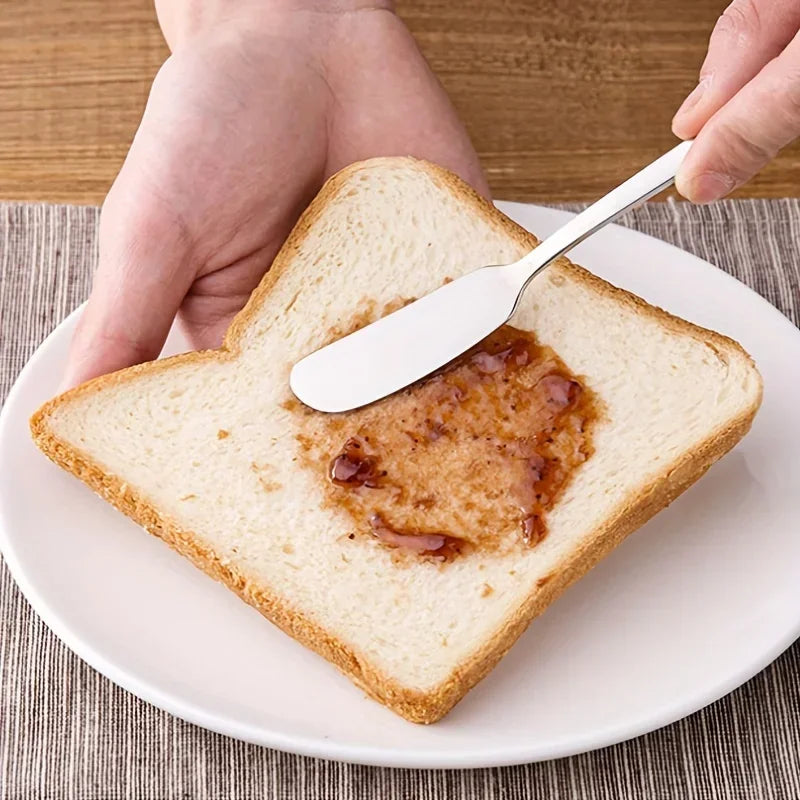 Stainless Steel Butter Knives Cheese Spreader Long Handle Dessert Knife Cream Bread Jam Wipe Tools Multipurpose Kitchen Gadgets