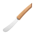 1/2pcs Stainless Steel Butter Knife Western Cutlery Bread Jam Knife Wooden Long Handle Butter Spatula Pastry Knife Cream Scraper