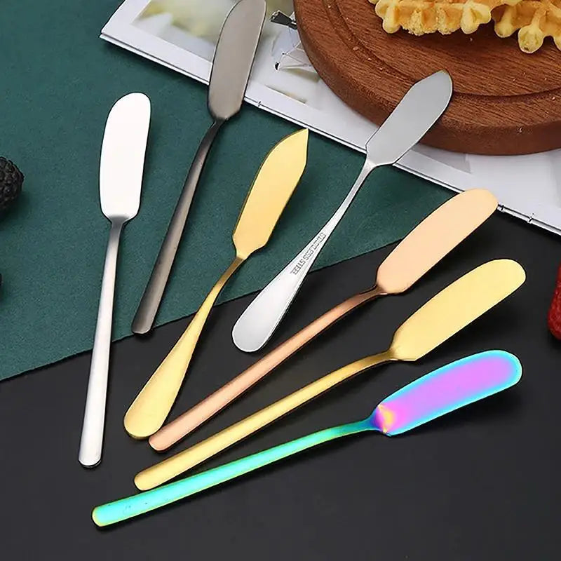 Stainless Steel Butter Knife Cheese Dessert Jam Table-knife Spreaders Breakfast Cutlery Tool Tableware Kitchen Supplies