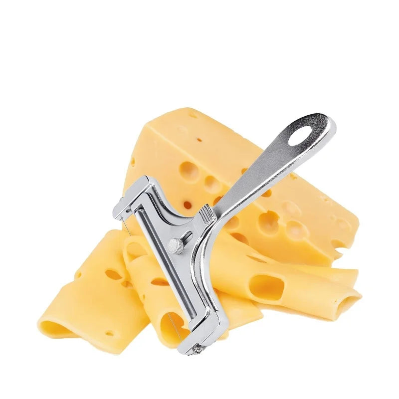 Aluminum Alloy Cheese Slicer with Wire for Soft and Semi-Hard Cheeses Kitchen Adjustable Thickness Cheese Butter Cutter Gadgets