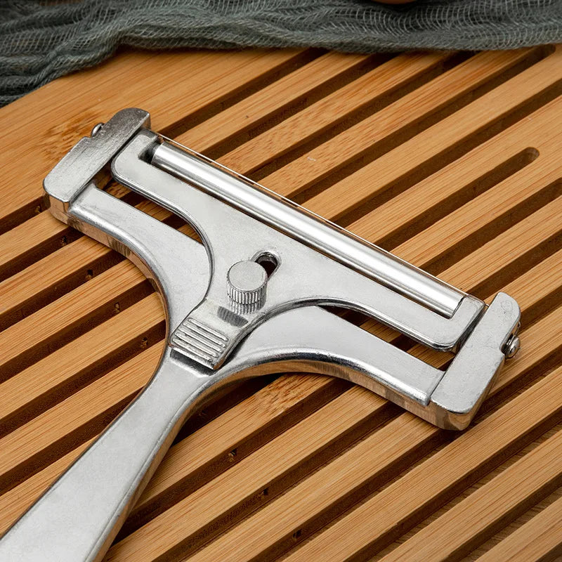 Aluminum Alloy Cheese Slicer with Wire for Soft and Semi-Hard Cheeses Kitchen Adjustable Thickness Cheese Butter Cutter Gadgets