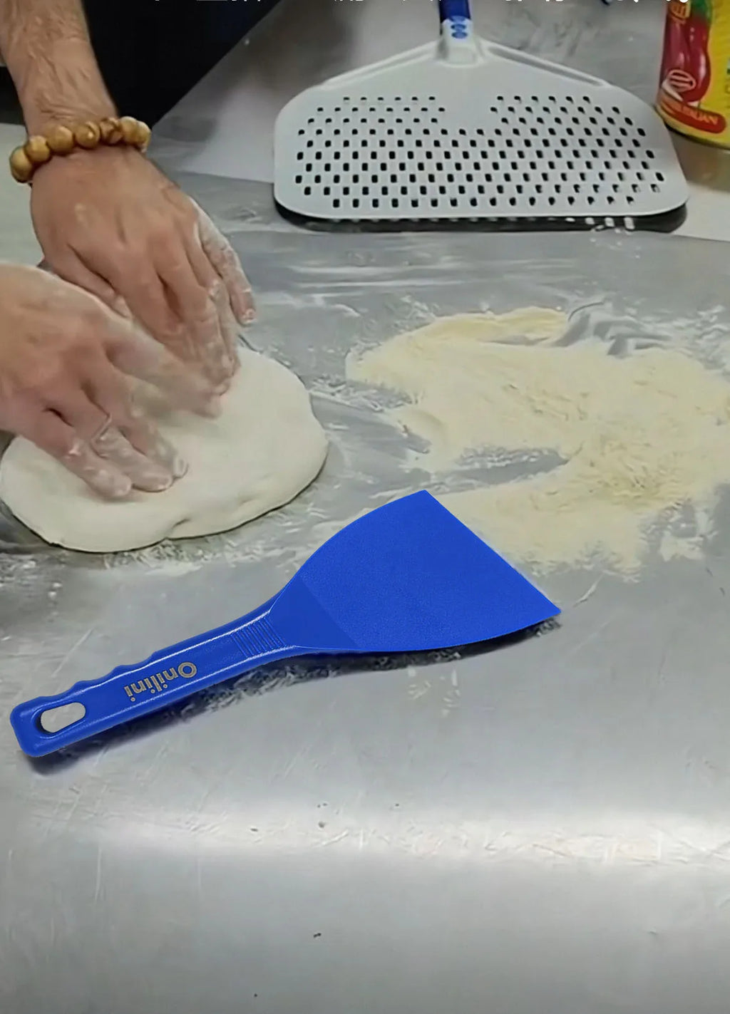 Pizzathome Flexible Scraper Anti-heat Shockproof Spatula Food Grade Non-Stick Scratch Resistant Dough Cutter Flexibility Scraper