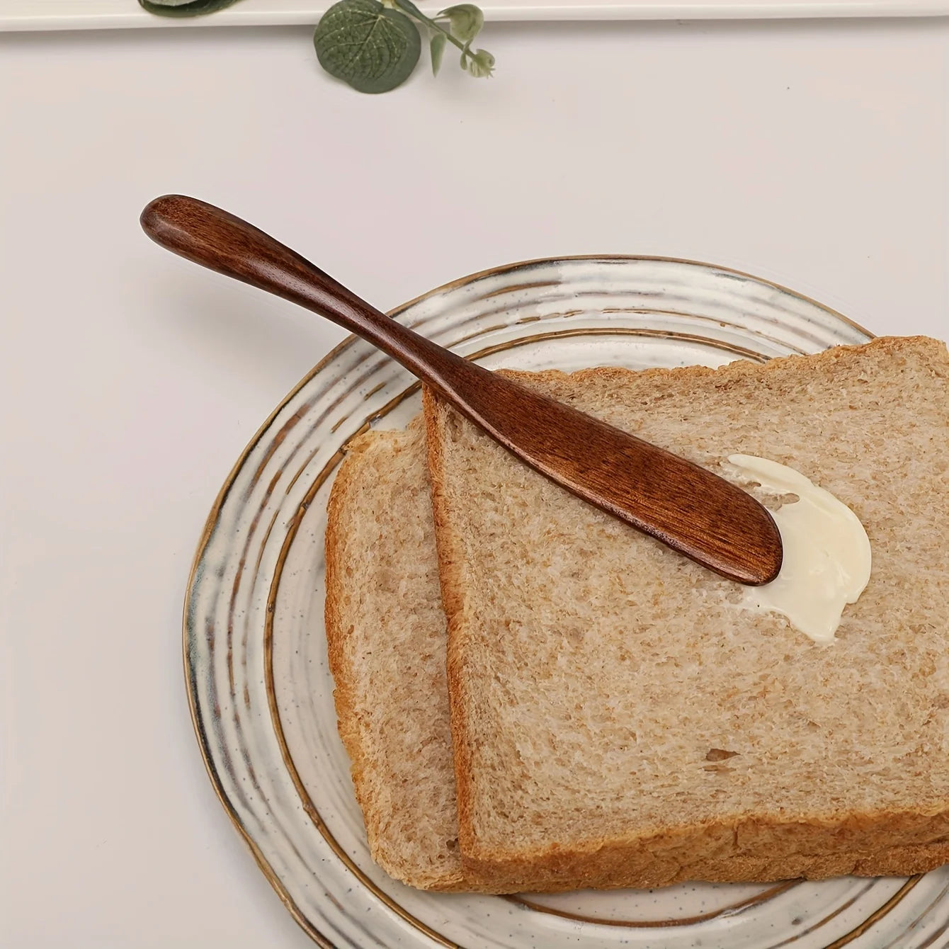 1Pc Butter Wooden Knife Kitchen Cheese Spatula Breakfast Bread Marmalade Tableware Retro Classic Cooking Flatware Accessories