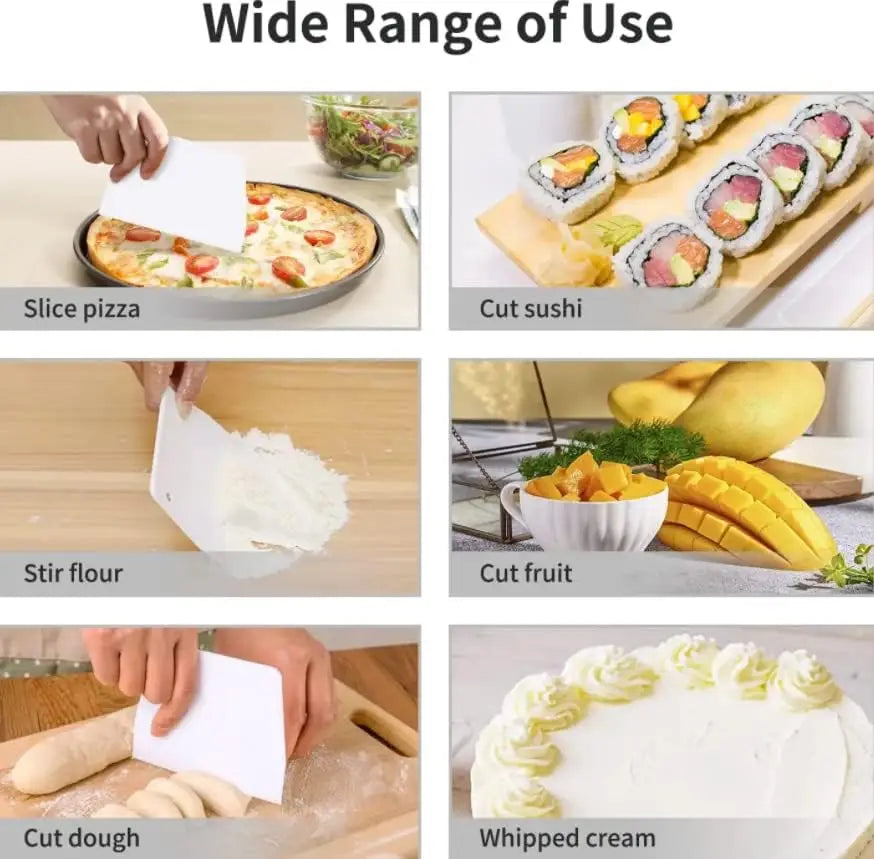 Multipurpose Dough Cutter Bowl Scraper for Bread Dough Fondant Cake Cream Spatula DIY Pastry Cutters Scrapers Kitchen Baking Kit