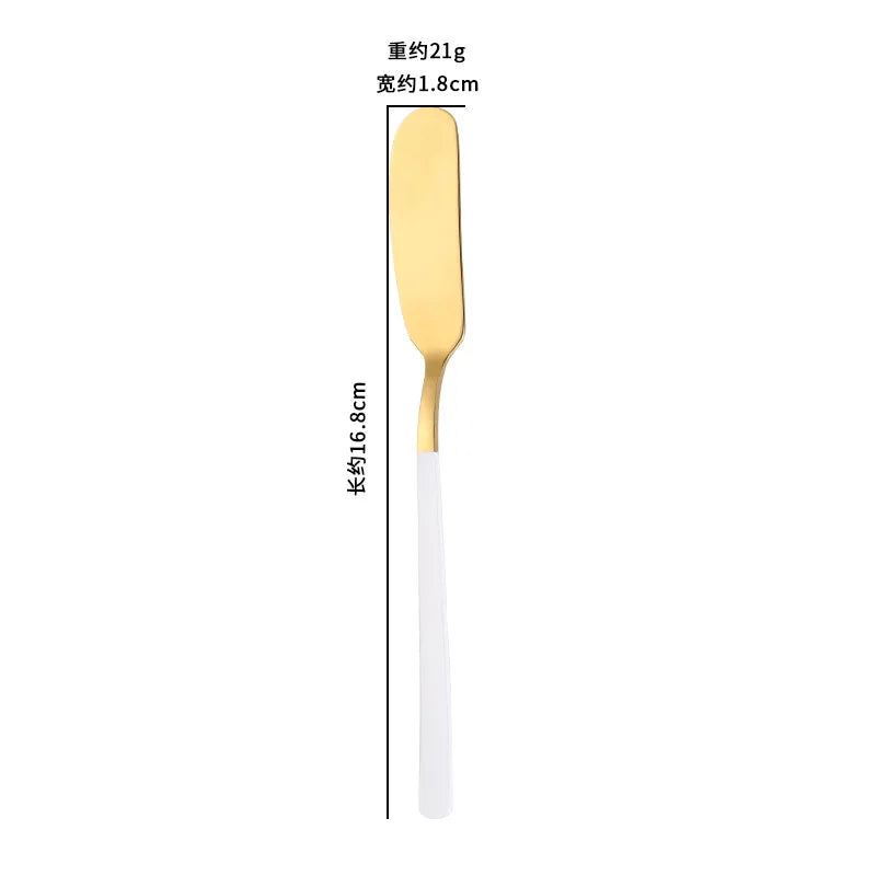 Western Stainless Steel Butter Knife Cheese Spatula Bread Cream Jam Spreaders for Cake Jelly Pastry Tools Baking Utensils