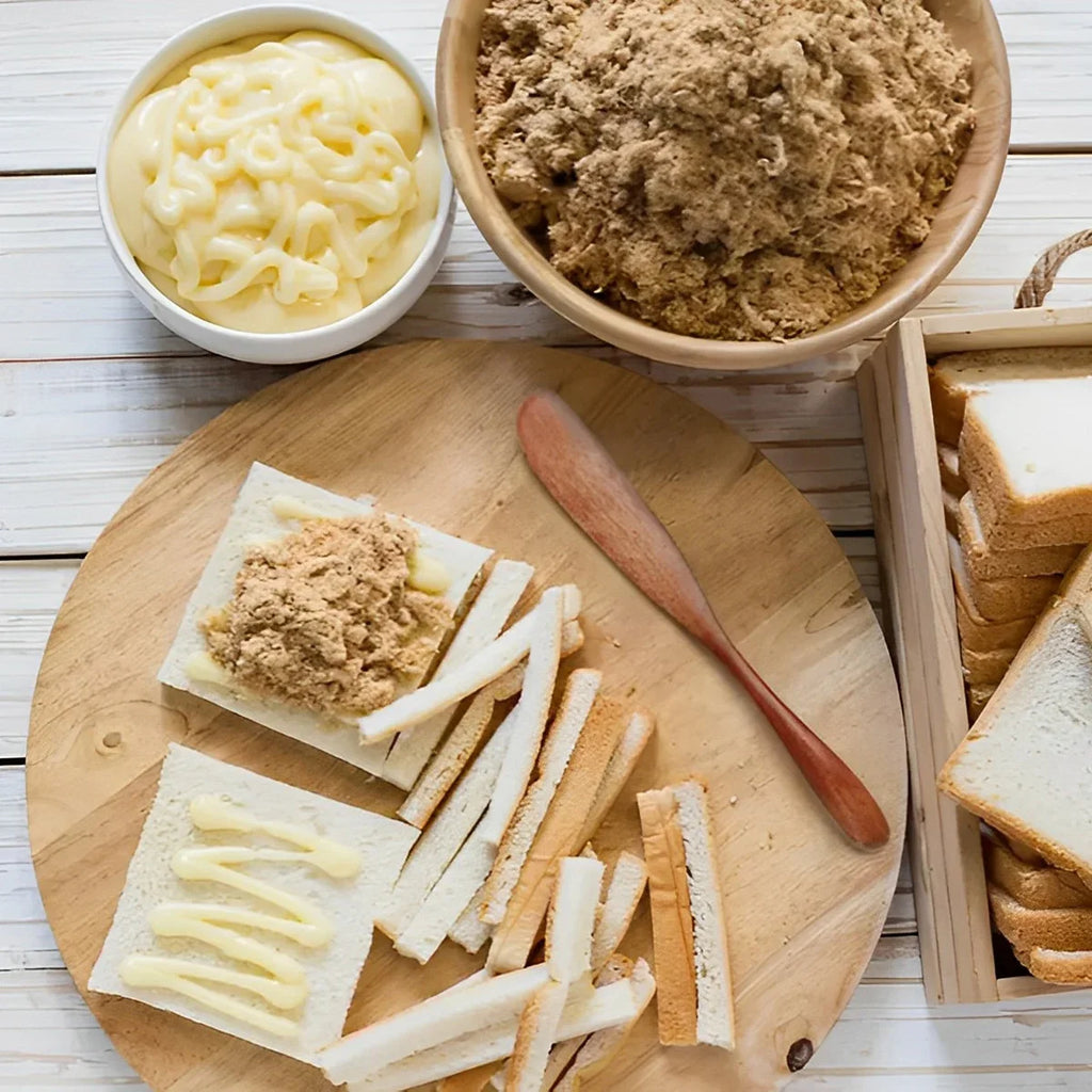 1-10PCS Wooden Butter Spatula Simple Thick Handle Jam Knife Breakfast Toast Jam Spreader Household Kitchen Cooking Accessories