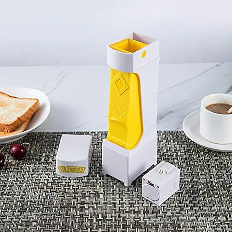 Handheld Butter Slicer Portable Butter Cutter Cheese Slicer One-Button Squeeze Dispenser Storage Box Slicer Knife Kitchen Tools
