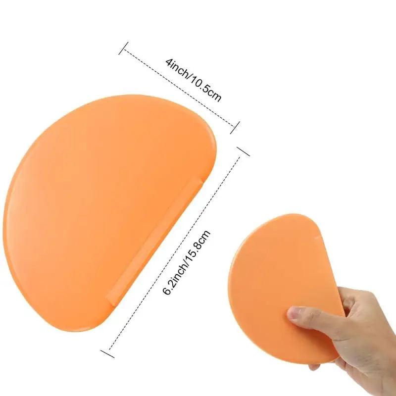 1Pcs Kitchen Scraper Spatula Flexible Flat Edge Mixing Dough Cutter for Pizza Pastry Cake Decoration Icing Bread Baking Fondant