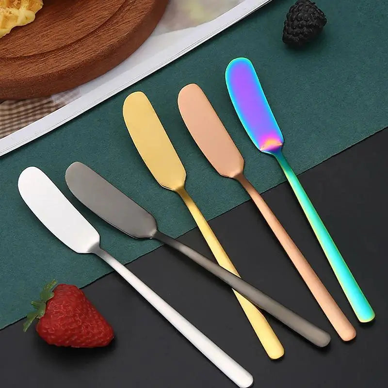 Stainless Steel Butter Knife Cheese Dessert Jam Table-knife Spreaders Breakfast Cutlery Tool Tableware Kitchen Supplies