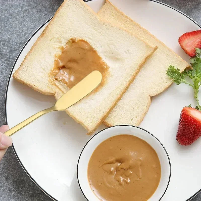 Stainless Steel Butter Knives Cheese Spreader Long Handle Dessert Knife Cream Bread Jam Wipe Tools Multipurpose Kitchen Gadgets