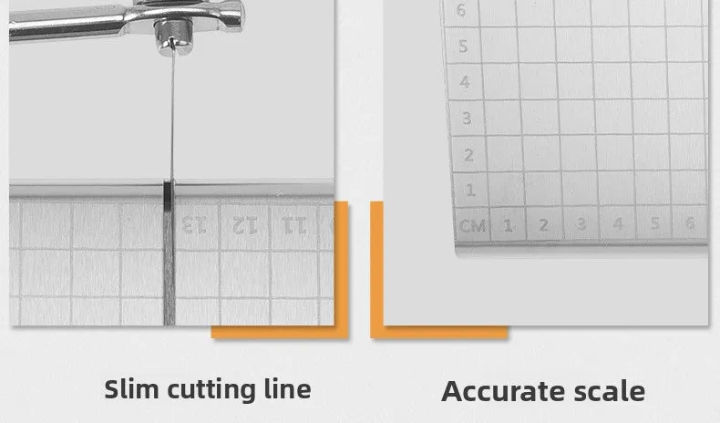 Stainless steel cheese slicer with scale kitchen butter knife for home cheese slicer ham cheese slicer