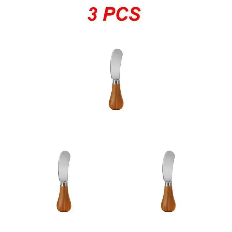 Dessert Cheese Cream Cutter Tools Kitchen Wooden Handle Butter Cutter Knife Slicer Knives Toast Breakfast Utensil Jam Spreaders