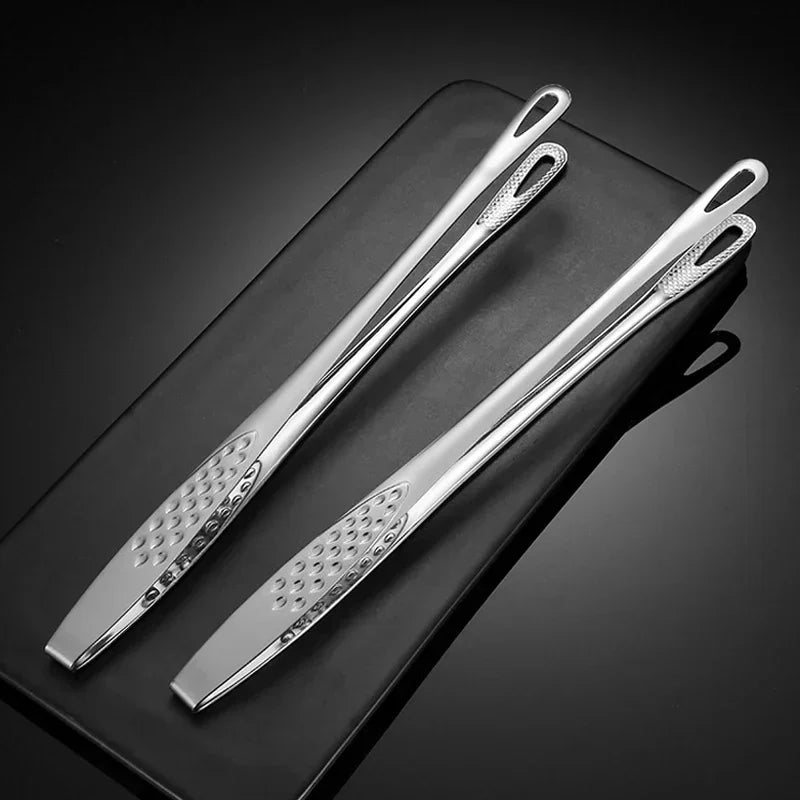 BBQ Grill Meat Tongs Stainless Steel Grill Tongs Barbecue Clip Kitchen Meat Cooking Utensils Barbecue Cooking Clamp Tool