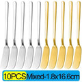 Stainless Steel Butter Knives Cheese Spreader Long Handle Dessert Knife Cream Bread Jam Wipe Tools Multipurpose Kitchen Gadgets