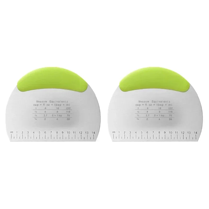 Stainless Steel with Scale Bread Pizza Dough Cutter Pastry Scraper Dough Knife Household Kitchen Cake Baking Scraper Baking Tool