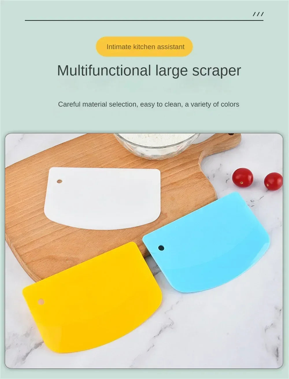 Plastic Dough Weight Cutter Cookie Fondant Bread Pizza Tools Spatula for Cake Butter Scraper Pastry and Bakery Kitchen Utensils
