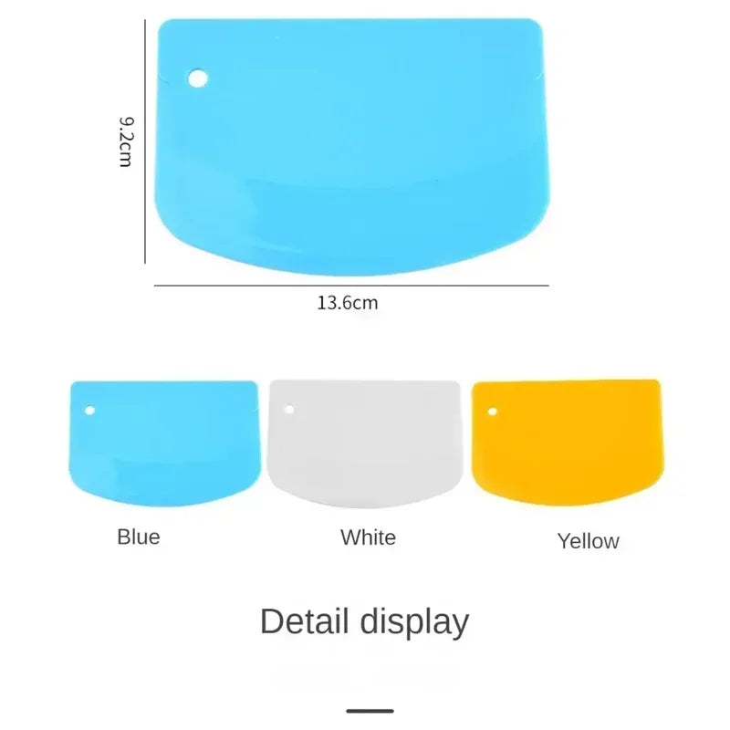 Plastic Dough Weight Cutter Cookie Fondant Bread Pizza Tools Spatula for Cake Butter Scraper Pastry and Bakery Kitchen Utensils