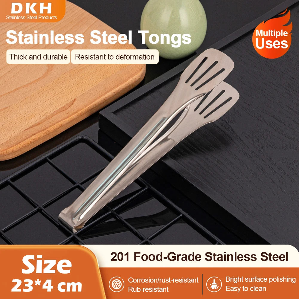MTM Stainless Steel Tongs For Buffet Cooking Tools Steak Grilling Bread Tong Pastries And Meat Grilling Tongs