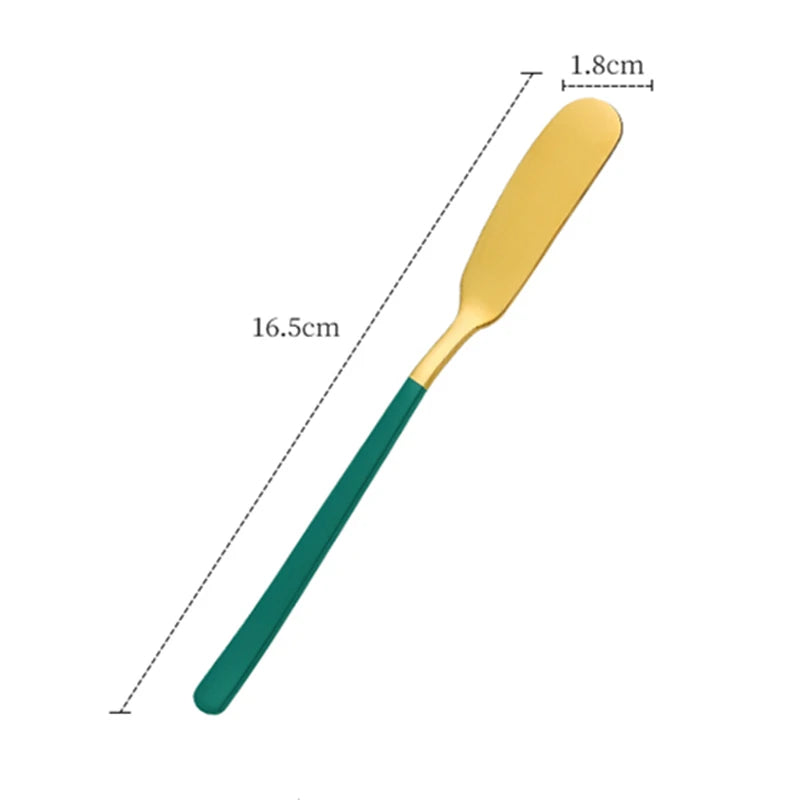 Western Stainless Steel Butter Knife Cheese Spatula Bread Cream Jam Spreaders for Cake Jelly Pastry Tools Baking Utensils