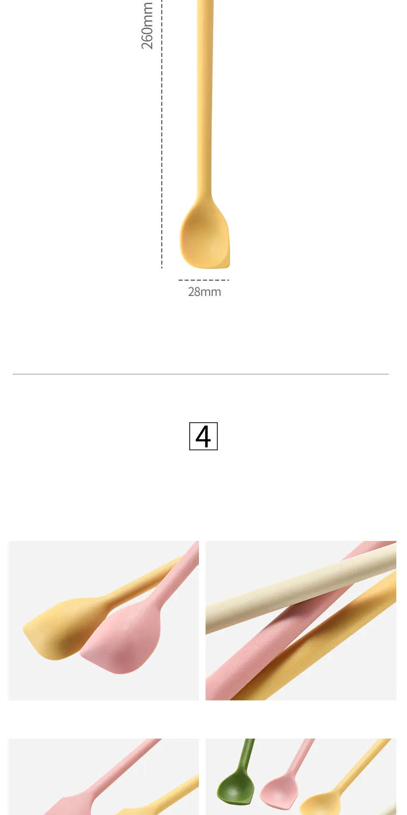 Mini Silicone Scraper Double End Two In One Spatula Jam Bottle Cosmetic Bottle Scraper Spoon Set for Jam Seasoning