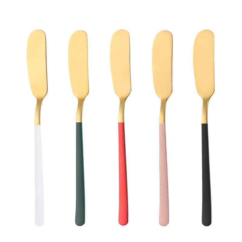 Western Stainless Steel Butter Knife Cheese Spatula Bread Cream Jam Spreaders for Cake Jelly Pastry Tools Baking Utensils
