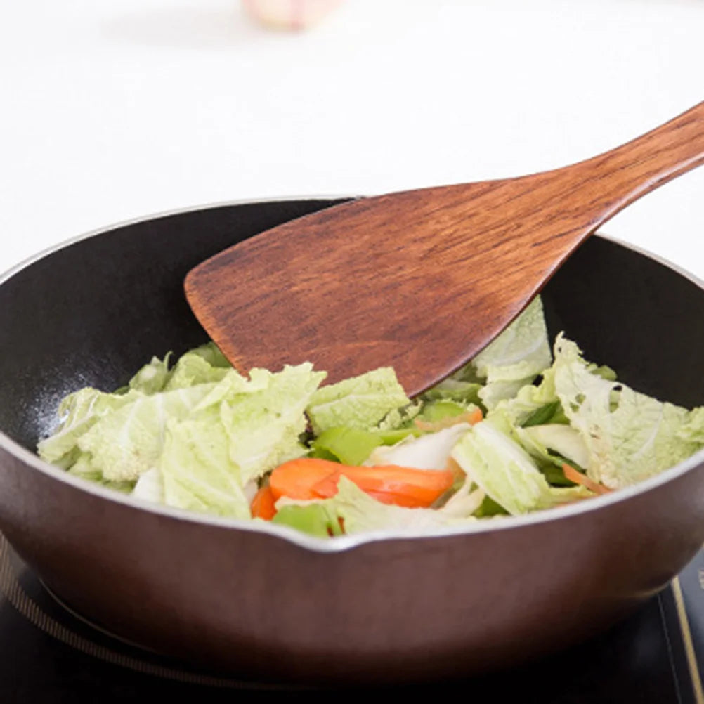 Long Handle Spatula For Cooking Utensil Wood Spatula Turner Kitchen Cooking Utensil Wooden Tool Baking Pastry Spoon Shovel