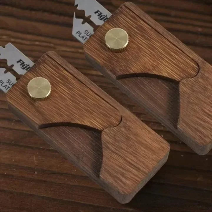 Wood Bread Knife Dough Scoring Tool with Blades Portable Baguette Slicing Knife Baking Toast Bread Slicer Bakery Accessories