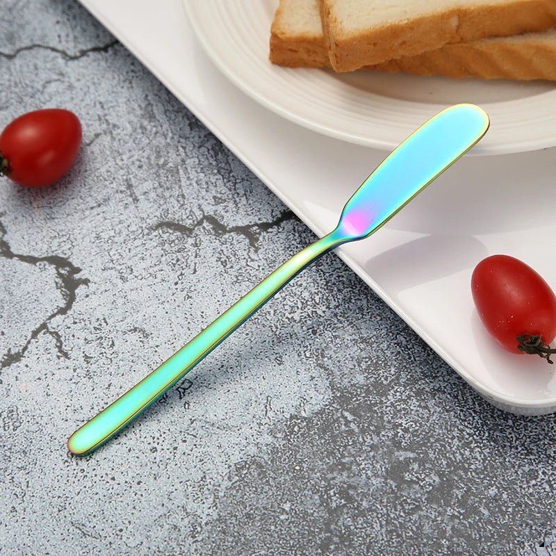 Western Stainless Steel Butter Knife Cheese Spatula Bread Cream Jam Spreaders for Cake Jelly Pastry Tools Baking Utensils