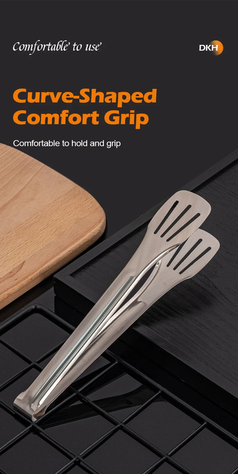 MTM Stainless Steel Tongs For Buffet Cooking Tools Steak Grilling Bread Tong Pastries And Meat Grilling Tongs