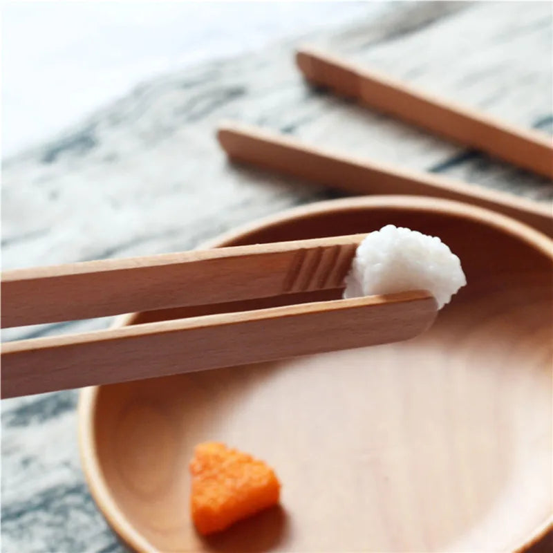 Multipurpose Wooden Tongs Food Clip Kitchen Utensils For Grilling Baking Restaurant Home Dining Bar Tools Wooden Food Tongs
