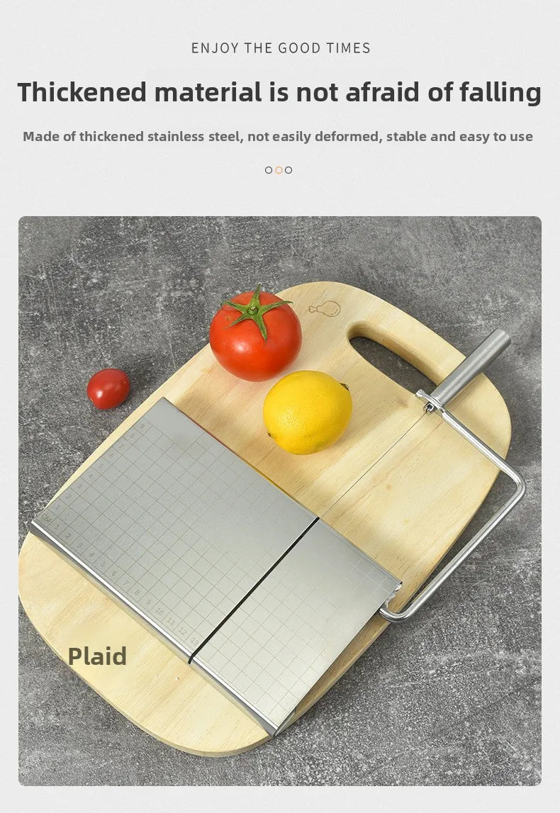 Stainless steel cheese slicer with scale kitchen butter knife for home cheese slicer ham cheese slicer