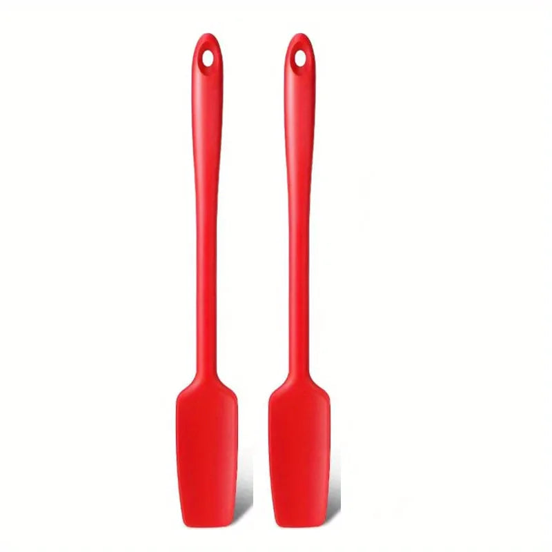 Long Handle Silicone Spatula for Kitchen, Jar Scraper Spatula, Non-Stick Rubber Scraper, Smoothies, Blenders Cooking Baking