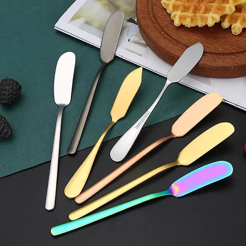 Stainless Steel Butter Knife Cheese Dessert Jam Table-knife Spreaders Breakfast Cutlery Tool Tableware Kitchen Supplies