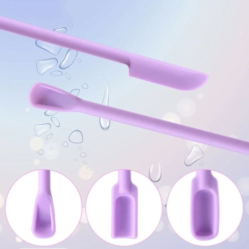 Face Mask Brush Cosmetic Last Drop Scoop Beauty Tools Silicone Spatula Deep Bottle Scraper Cosmetics Spoon Makeup Brushes
