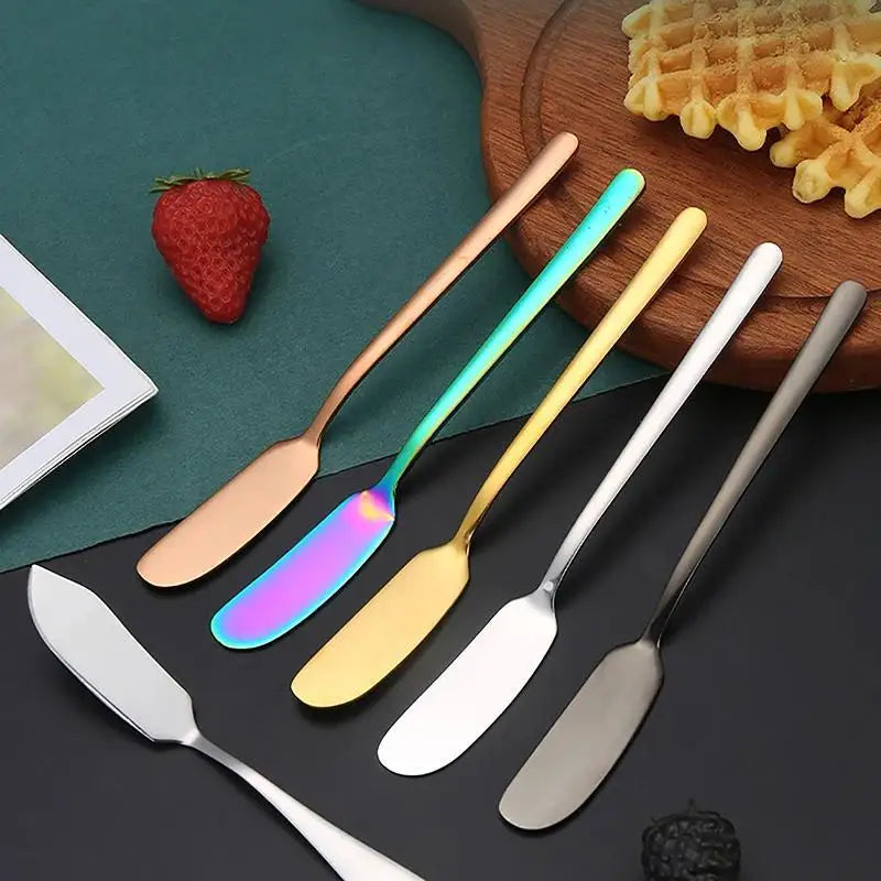 Stainless Steel Butter Knife Cheese Dessert Jam Table-knife Spreaders Breakfast Cutlery Tool Tableware Kitchen Supplies