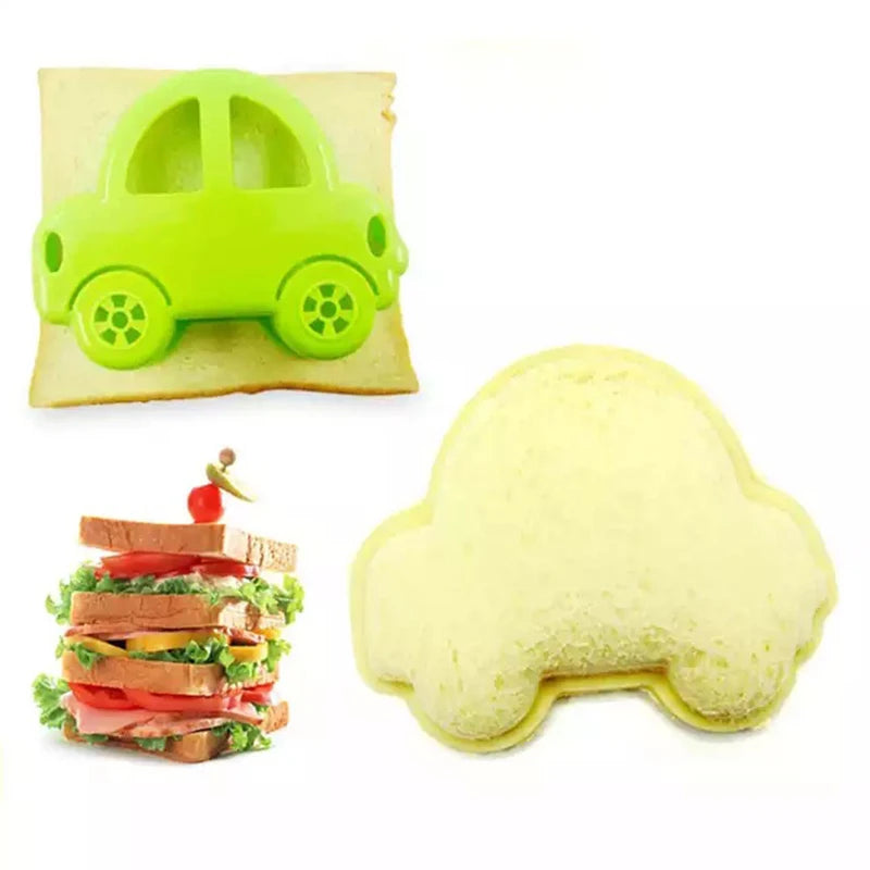 Sandwich Cutter Mini Cartoon Bear Squirrel Sea Dog Bread Knife Sandwich Cutter Sealer for Kids Bento Lunch Baking Mold