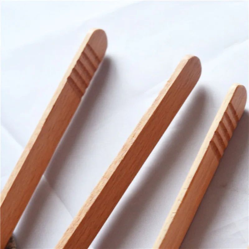 Multipurpose Wooden Tongs Food Clip Kitchen Utensils For Grilling Baking Restaurant Home Dining Bar Tools Wooden Food Tongs