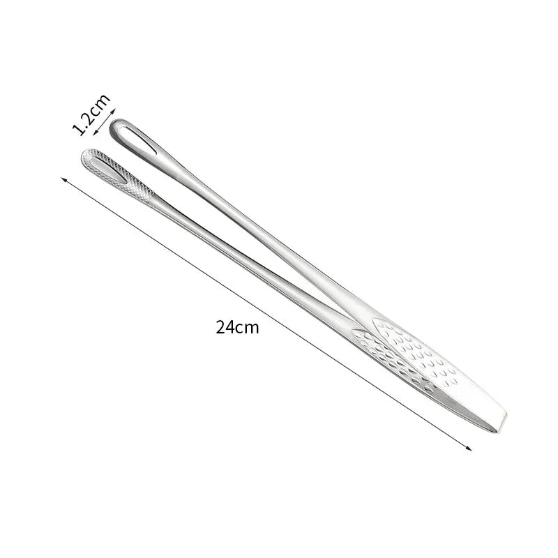 BBQ Grill Meat Tongs Stainless Steel Grill Tongs Barbecue Clip Kitchen Meat Cooking Utensils Barbecue Cooking Clamp Tool