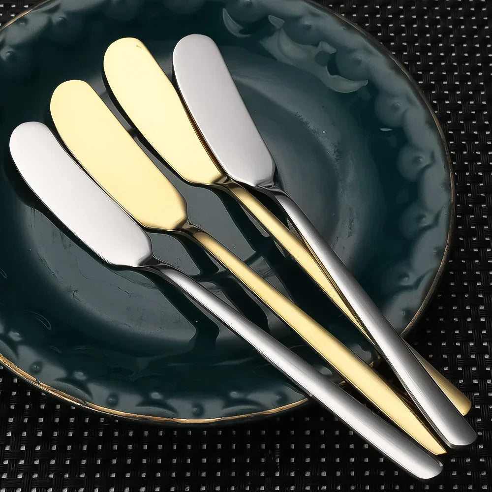 1/5PCS Stainless Steel Butter Cutter Jam Spreaders Cream Cutter Utensil Cheese BreadKnife Western Food Tableware Kitchen Gadgets